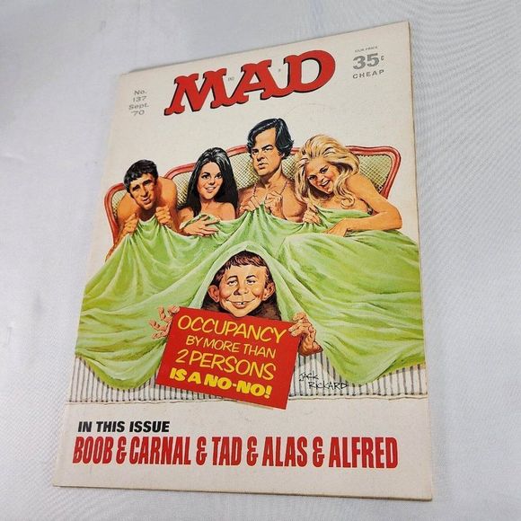 Mad Magazine Issue #137 September 1970 Foursome Issue Jack Rickard‎ Cover Art - Picture 3 of 9